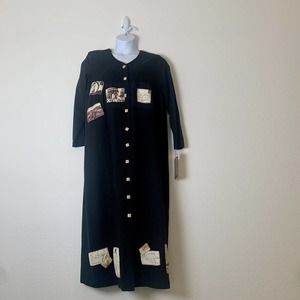 NWT Vintage COUNTRYWEAR CASUALS Plus Womens Dress Patchwork XL Long Sleeve